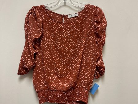 Top 3 4 Sleeve By Paper Crane In Brown, Size: M Supply