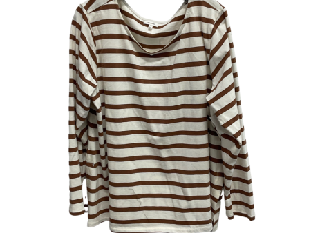 Top Long Sleeve By Maurices In Striped Pattern, Size: Xxl Online