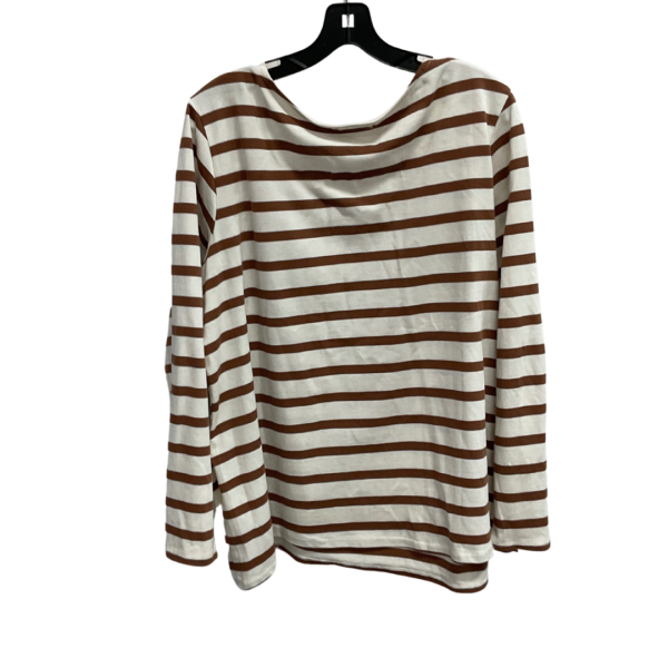 Top Long Sleeve By Maurices In Striped Pattern, Size: Xxl Online