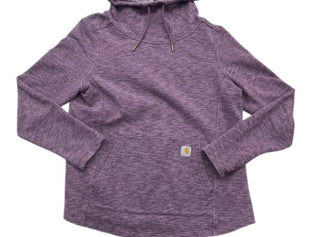 Athletic Sweatshirt Hoodie By Carhartt In Purple, Size: L Online Sale