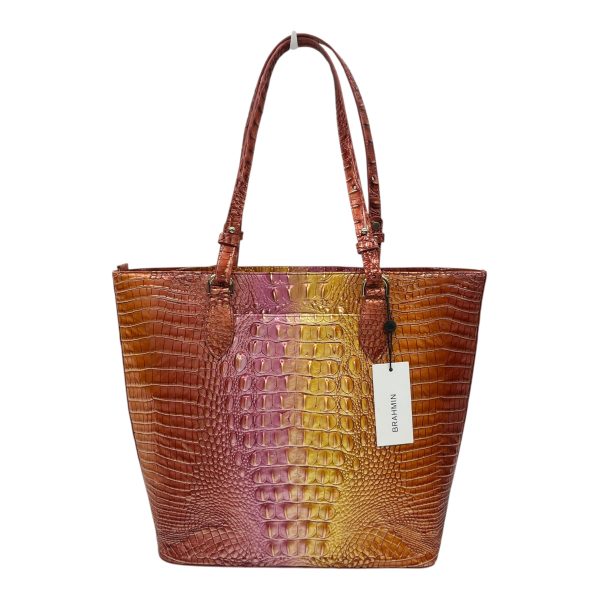 Handbag Designer By Brahmin In Orange & Pink, Size:Large Online Sale