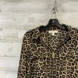 Top Long Sleeve By Michael By Michael Kors In Animal Print, Size: M Hot on Sale