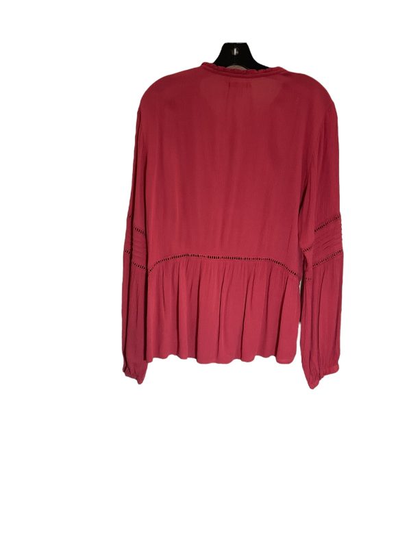 Top Long Sleeve By Clothes Mentor In Red, Size: L Sale