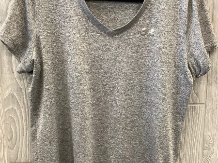 Athletic Top Short Sleeve By Under Armour In Grey, Size: Xl Sale