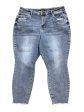 Jeans Cropped By Judy Blue In Blue Denim, Size: 22 For Discount