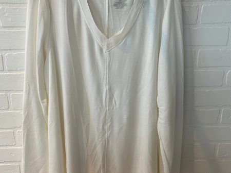 Top Long Sleeve By Lane Bryant In Cream, Size: 18 Sale