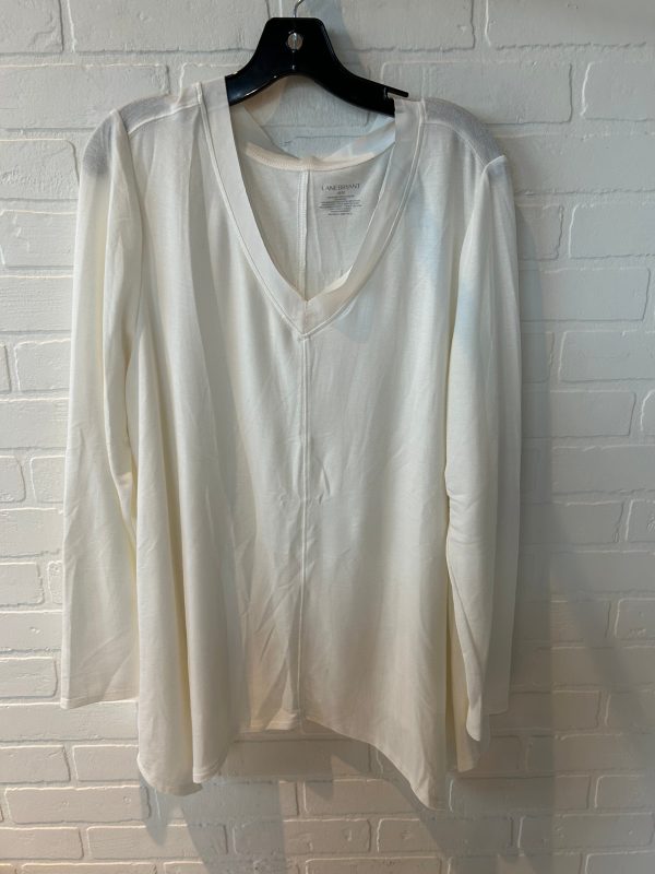 Top Long Sleeve By Lane Bryant In Cream, Size: 18 Sale