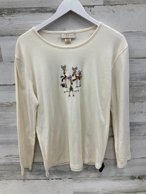 Top Long Sleeve By Clothes Mentor In Cream, Size: Xl Sale