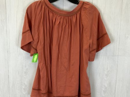 Top Short Sleeve By Old Navy In Peach, Size: L Discount