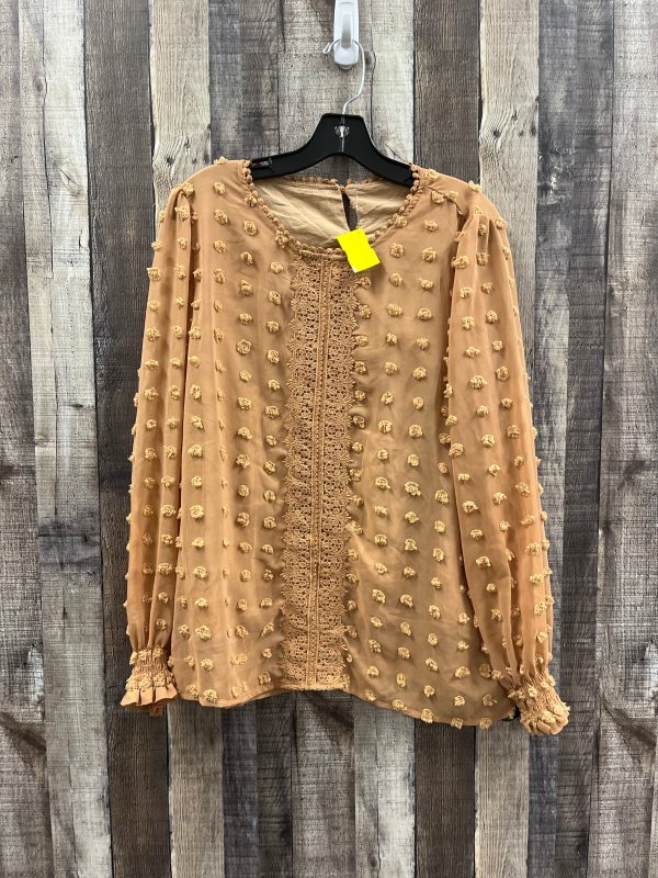 Top Long Sleeve By Cmf In Tan, Size: Xl For Discount