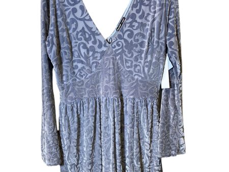 Dress Casual Midi By Charlotte Russe In Blue, Size: 1x Sale