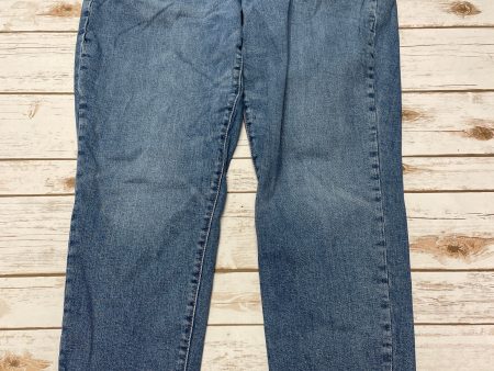 Jeans Straight By Old Navy In Blue Denim, Size: 14 Sale