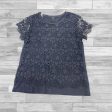 Top Short Sleeve By Ann Taylor In Navy, Size: S Online Sale