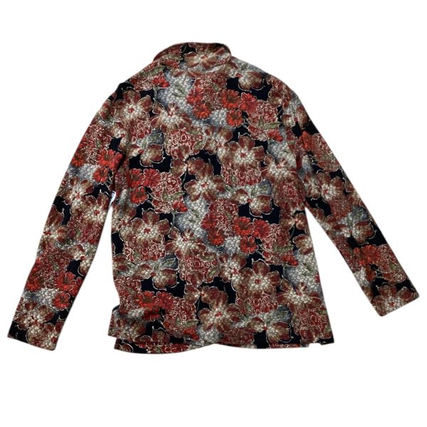 Top Long Sleeve By Chicos In Floral Print, Size: 2 Sale