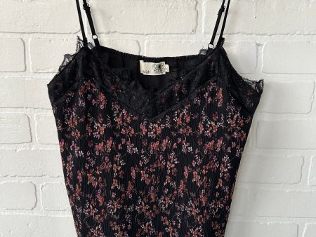 Top Cami By Clothes Mentor In Black & Pink, Size: S For Sale