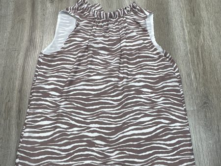 Top Sleeveless By Loft In Animal Print, Size: S Discount