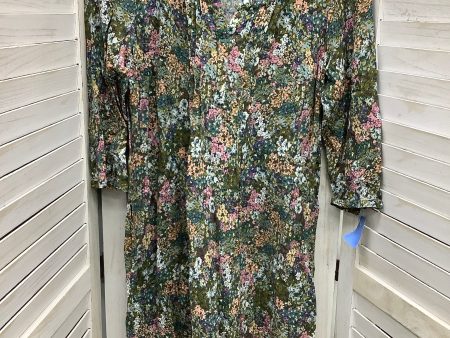 Dress Casual Midi By J. Jill In Floral Print, Size: S For Sale