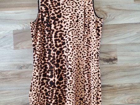 Dress Casual Midi By Apt 9 In Animal Print, Size: Xl Discount