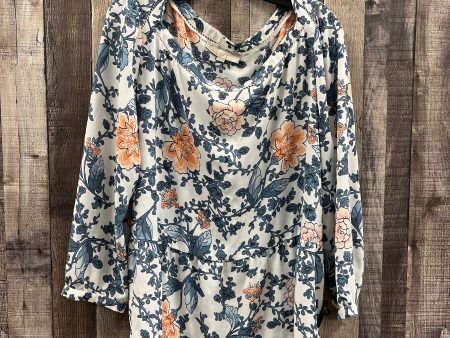 Top Long Sleeve By Loft In Floral Print, Size: Xl Sale