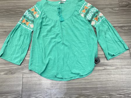 Top Long Sleeve By Ariat In Teal, Size: S Sale