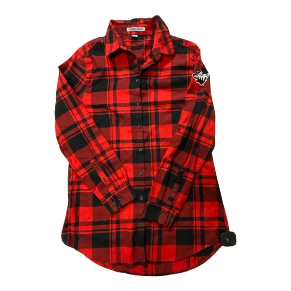 Top Long Sleeve By Cmc In Black & Red, Size: S Online Hot Sale