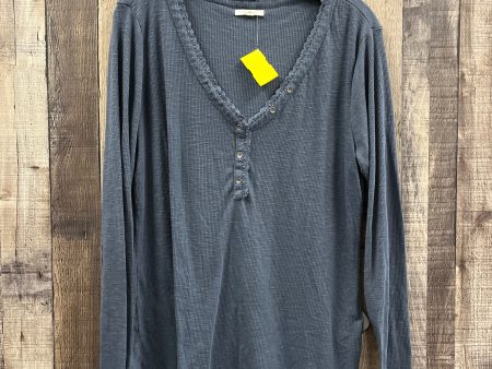 Top Long Sleeve By Maurices In Blue, Size: Xl Sale