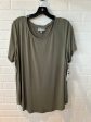 Top Short Sleeve Basic By Jm Collections In Green, Size: Xl Sale