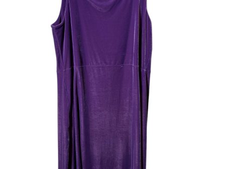 Dress Party Midi By Clothes Mentor In Purple, Size: L For Sale