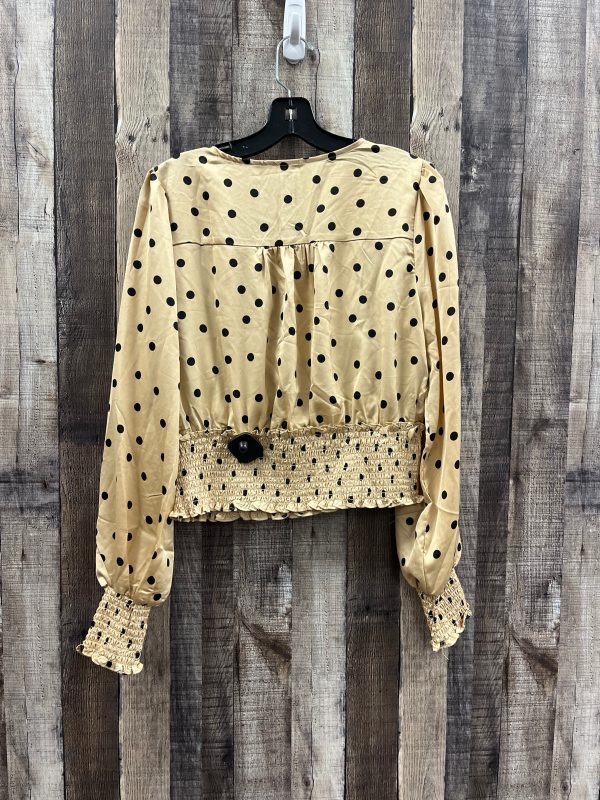 Top Long Sleeve By Blu Pepper In Polkadot Pattern, Size: Xl Sale