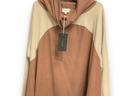 Top Long Sleeve By 143 Story In Brown & Cream, Size: L For Cheap