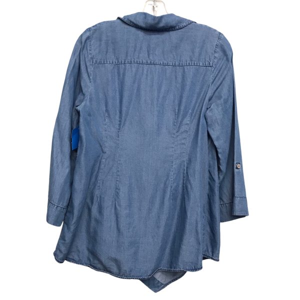 Top Ls By Soft Surroundings In Blue Denim, Size:S Cheap