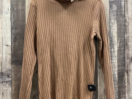 Top Long Sleeve By Very J In Brown, Size: M Cheap