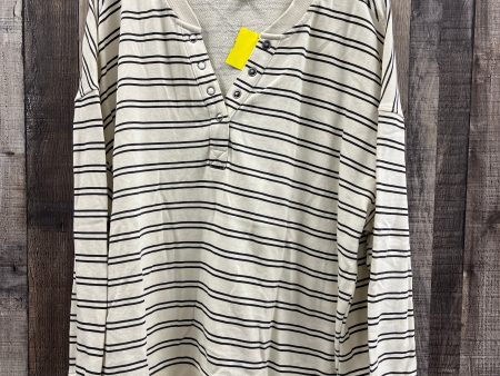 Top Long Sleeve By Maurices In Striped Pattern, Size: 1x Discount