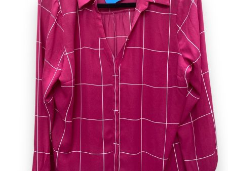 Top Long Sleeve By Worthington In Pink, Size: L For Discount