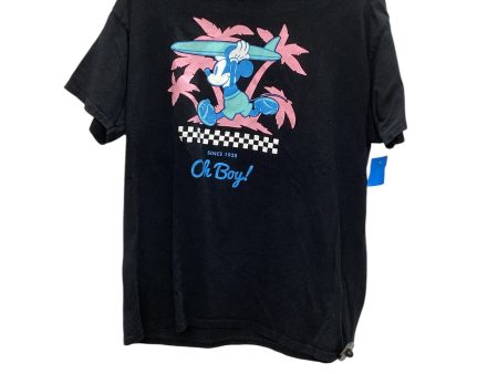 Top Short Sleeve Basic By Disney Store In Black, Size: L Online Sale