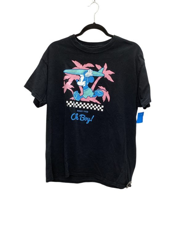 Top Short Sleeve Basic By Disney Store In Black, Size: L Online Sale