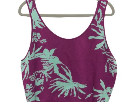 Top Sleeveless By Target In Green & Purple, Size: 1x Online