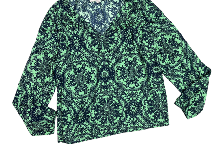 Top Long Sleeve By Loft In Green, Size: Lp Supply