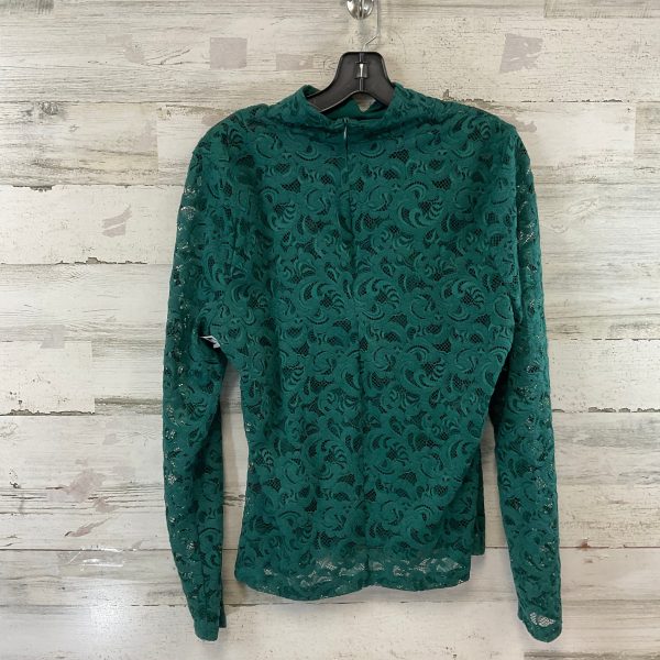 Top Long Sleeve By White House Black Market In Green, Size: L Hot on Sale