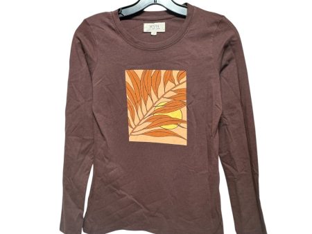 Top Long Sleeve By WVN For You In Brown, Size: S on Sale