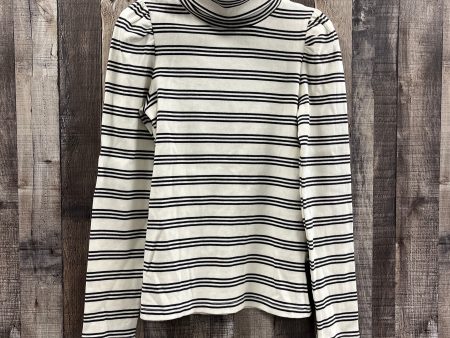 Top Long Sleeve By Ophelia Roe In Black & White, Size: M Cheap