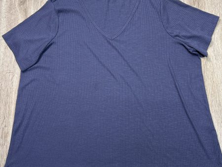 Top Short Sleeve By Old Navy In Blue, Size: Xxl Hot on Sale