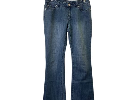 Jeans Flared By Michael By Michael Kors In Blue, Size:6 Sale