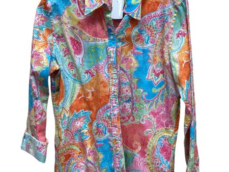 Top Long Sleeve By Chaps In Multi-colored, Size: M Hot on Sale