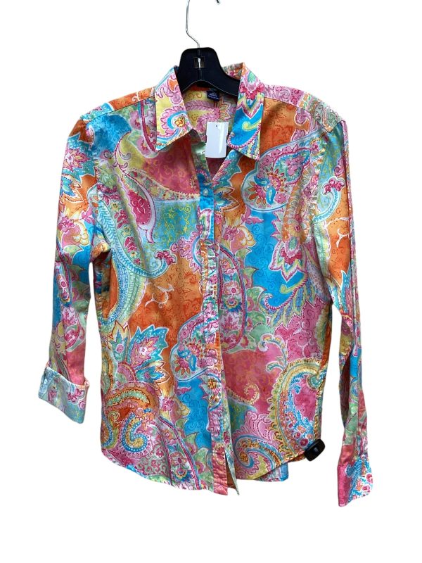 Top Long Sleeve By Chaps In Multi-colored, Size: M Hot on Sale