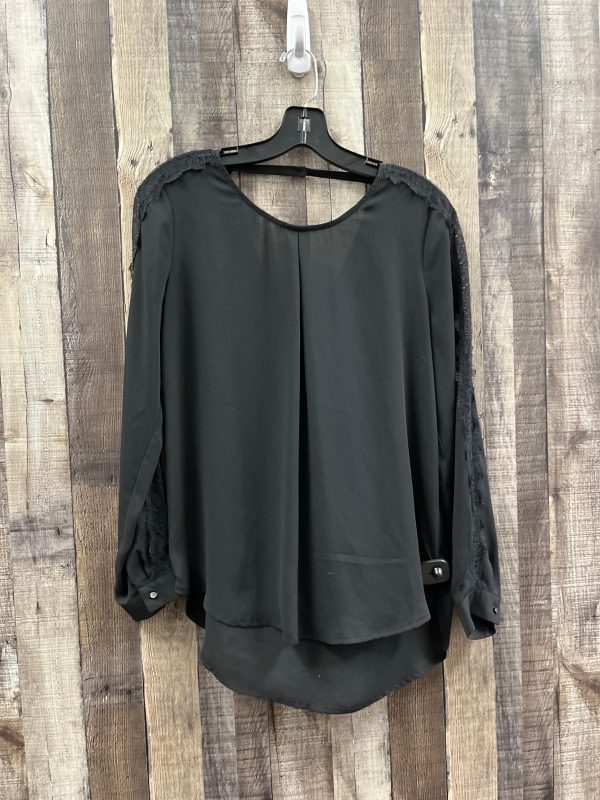 Top Long Sleeve By Ro & De In Black, Size: S Supply