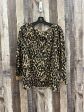 Top Long Sleeve By Halogen In Animal Print, Size: L Fashion