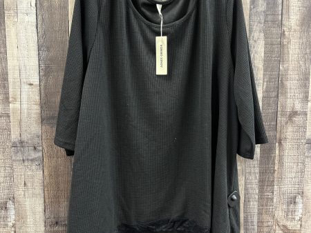 Top Long Sleeve By Agnes Orinda In Black, Size: 3x Supply