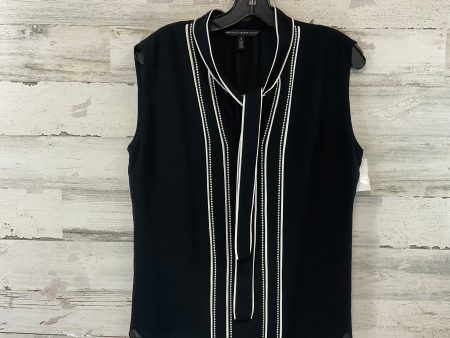 Blouse Sleeveless By White House Black Market In Black, Size: M For Discount