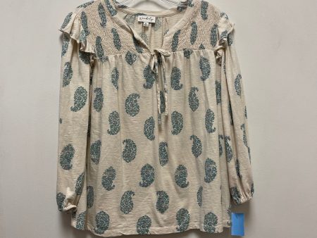 Top Long Sleeve By Wonderly In Cream, Size: M Cheap